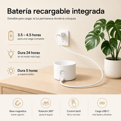 LumiSpot™ | Lámpara Magnética 360° Recargable