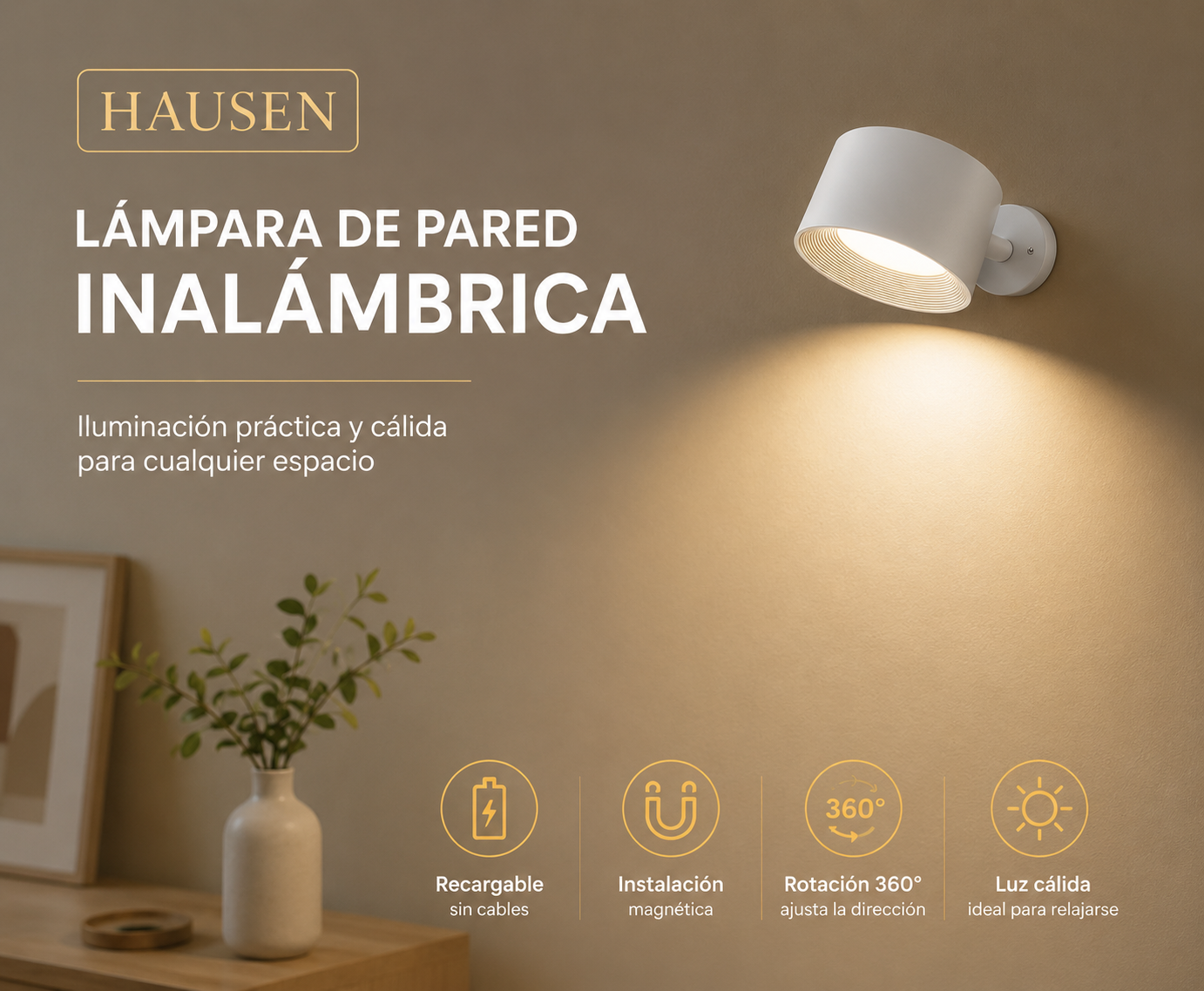 LumiSpot™ | Lámpara Magnética 360° Recargable