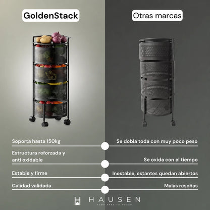 Golden Stack | Organizador giratorio