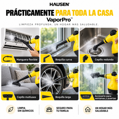 VaporPro™ Limpiador a Vapor Presurizado 12 en 1