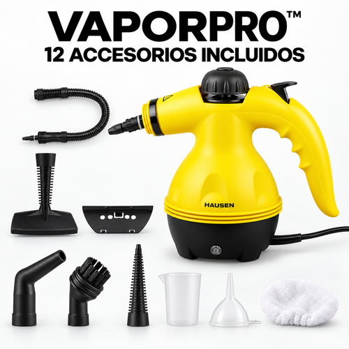 VaporPro™ Limpiador a Vapor Presurizado 12 en 1