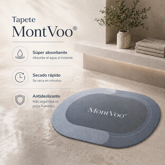 MontVoo® | Tapete de baño antideslizante, súper absorbente